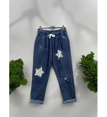 Pantalon en jean avec étoile